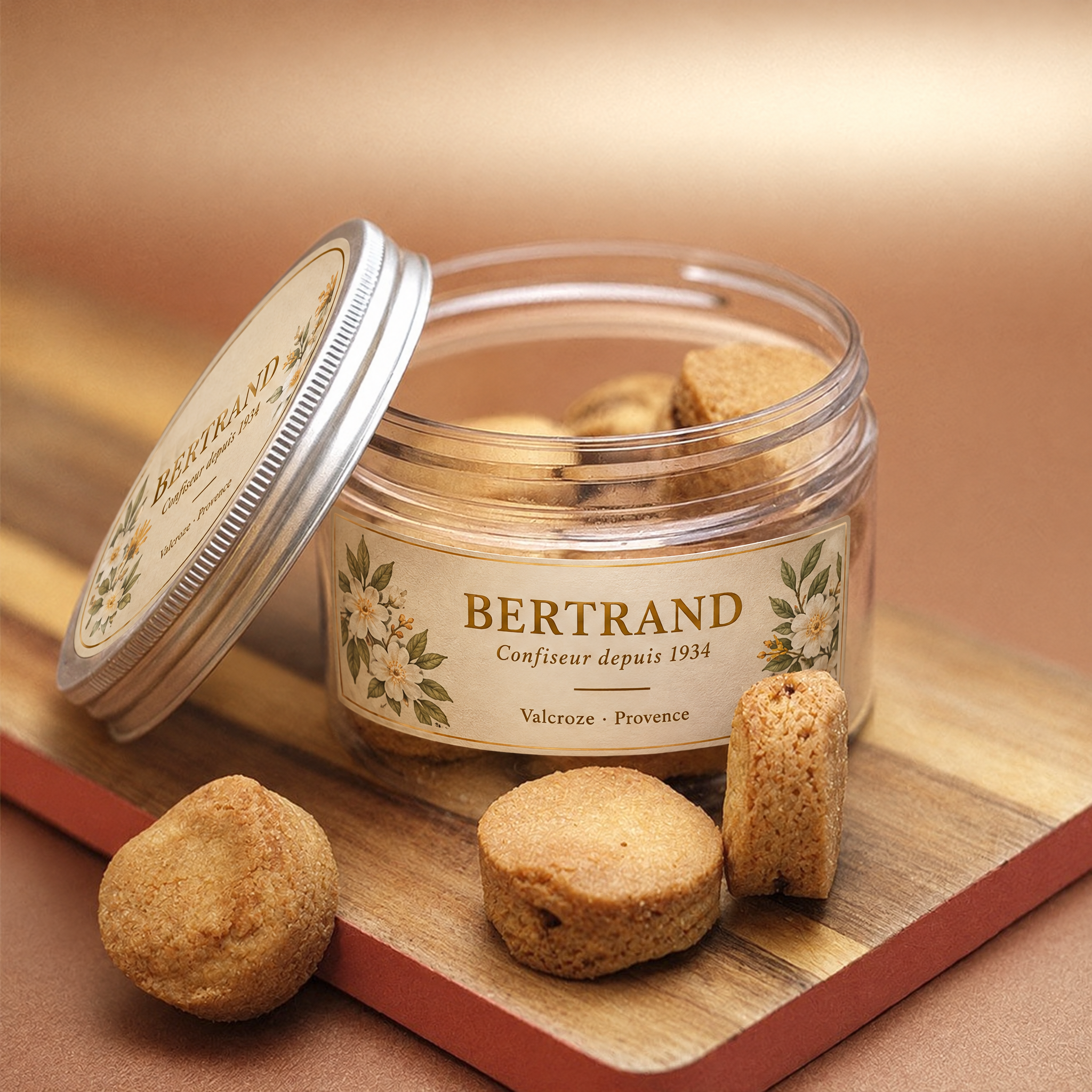 Pot de sablés pur beurre au citron confit Bertrand