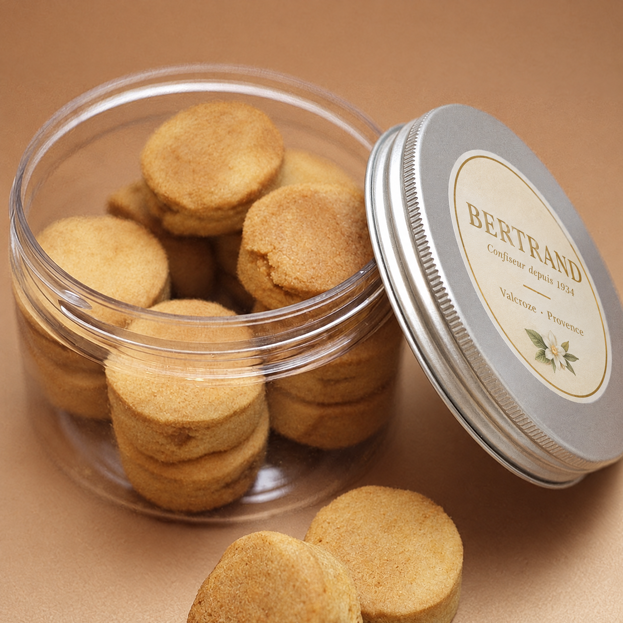 Pot de sablés pur beurre à lorange confite Bertrand