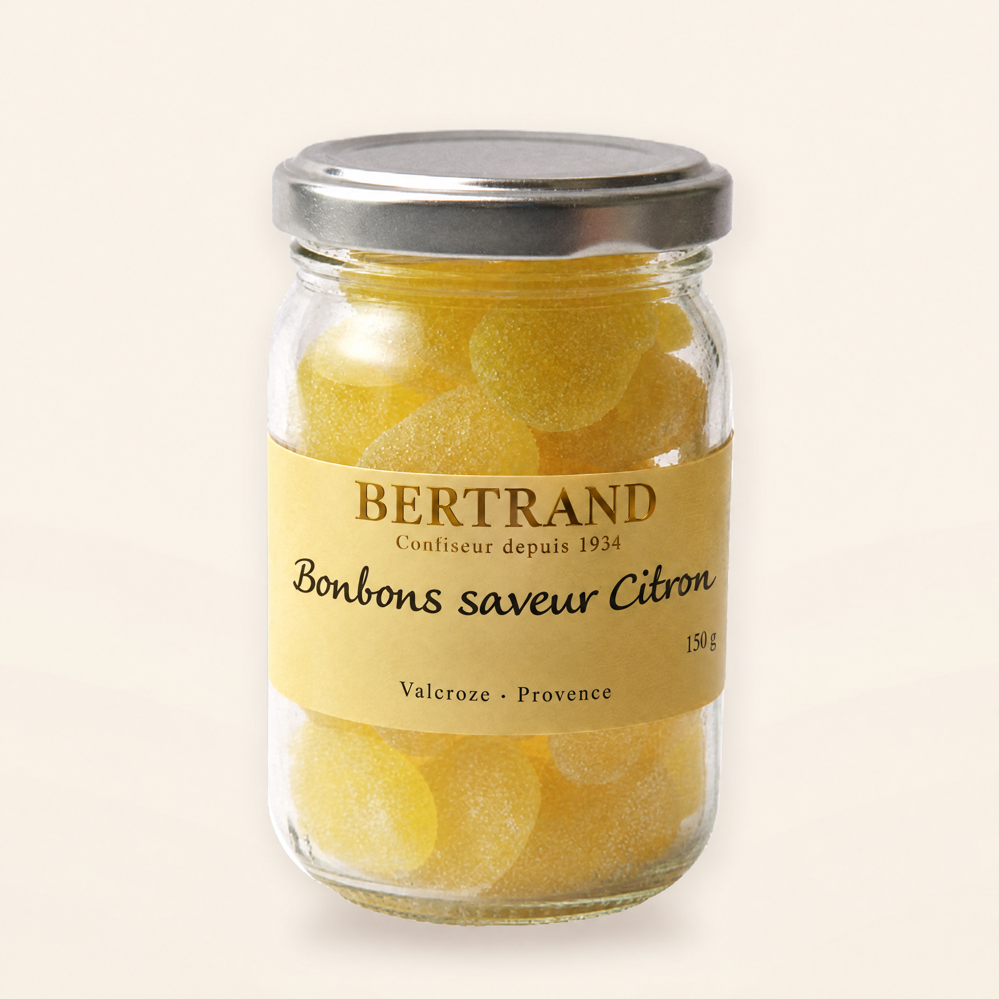 Bocal de bonbons au citron Bertrand