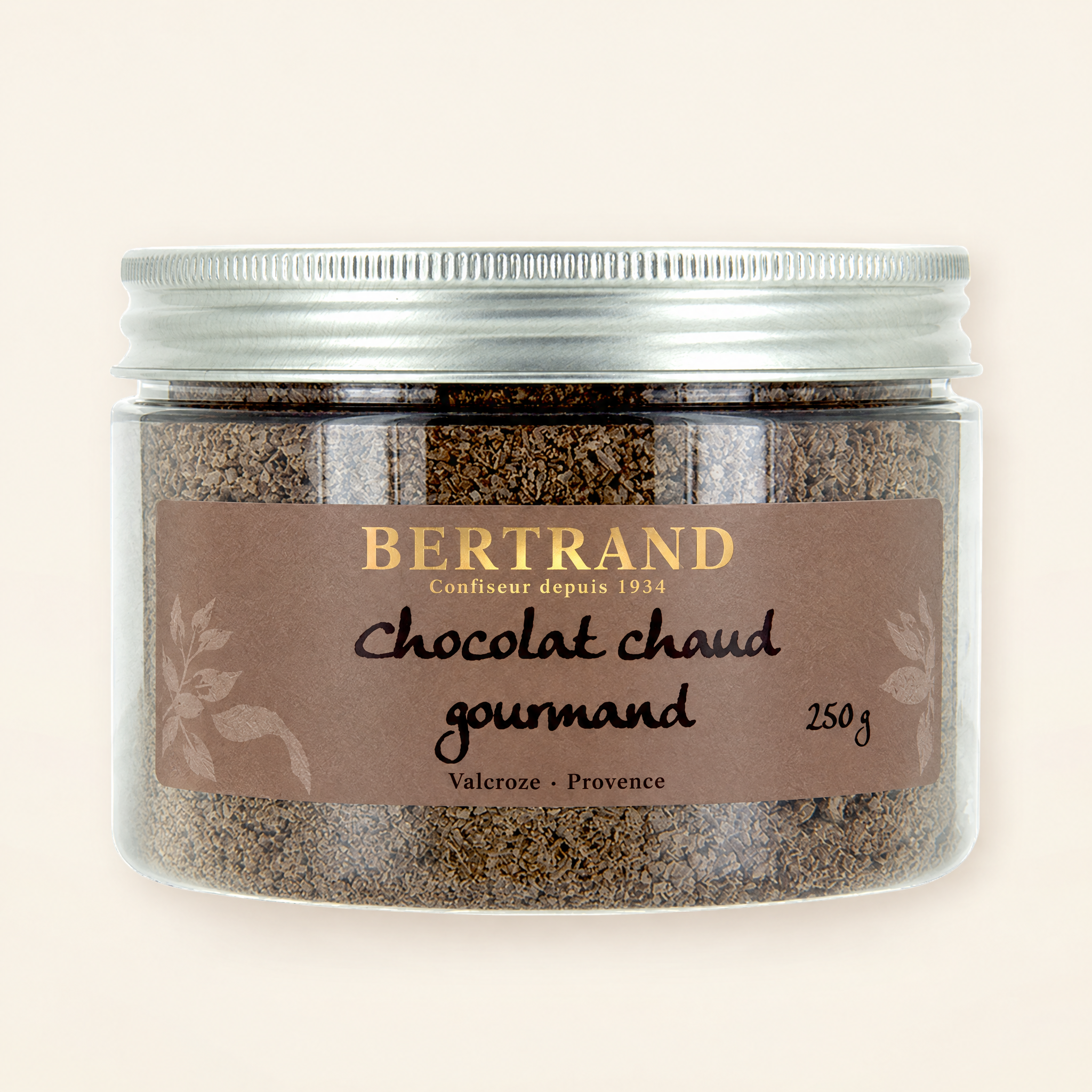 Pot de chocolat chaud en poudre gourmand Bertrand