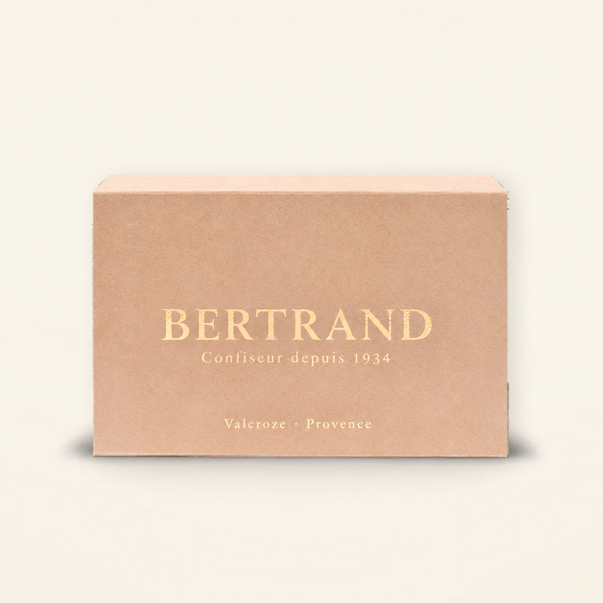 Coffret Signature Bertrand en carton kraft rose