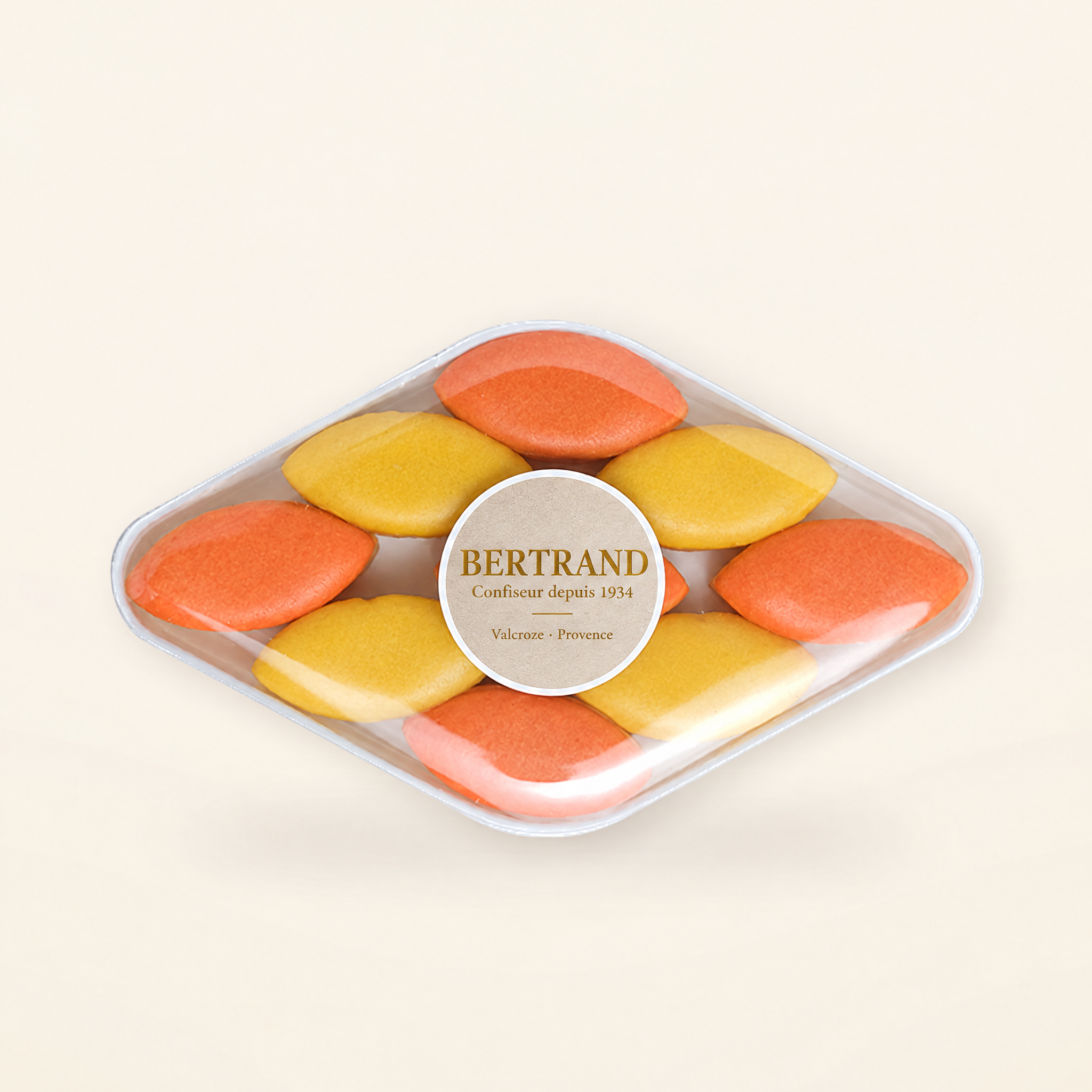 Mini calissons orange et citron Bertrand