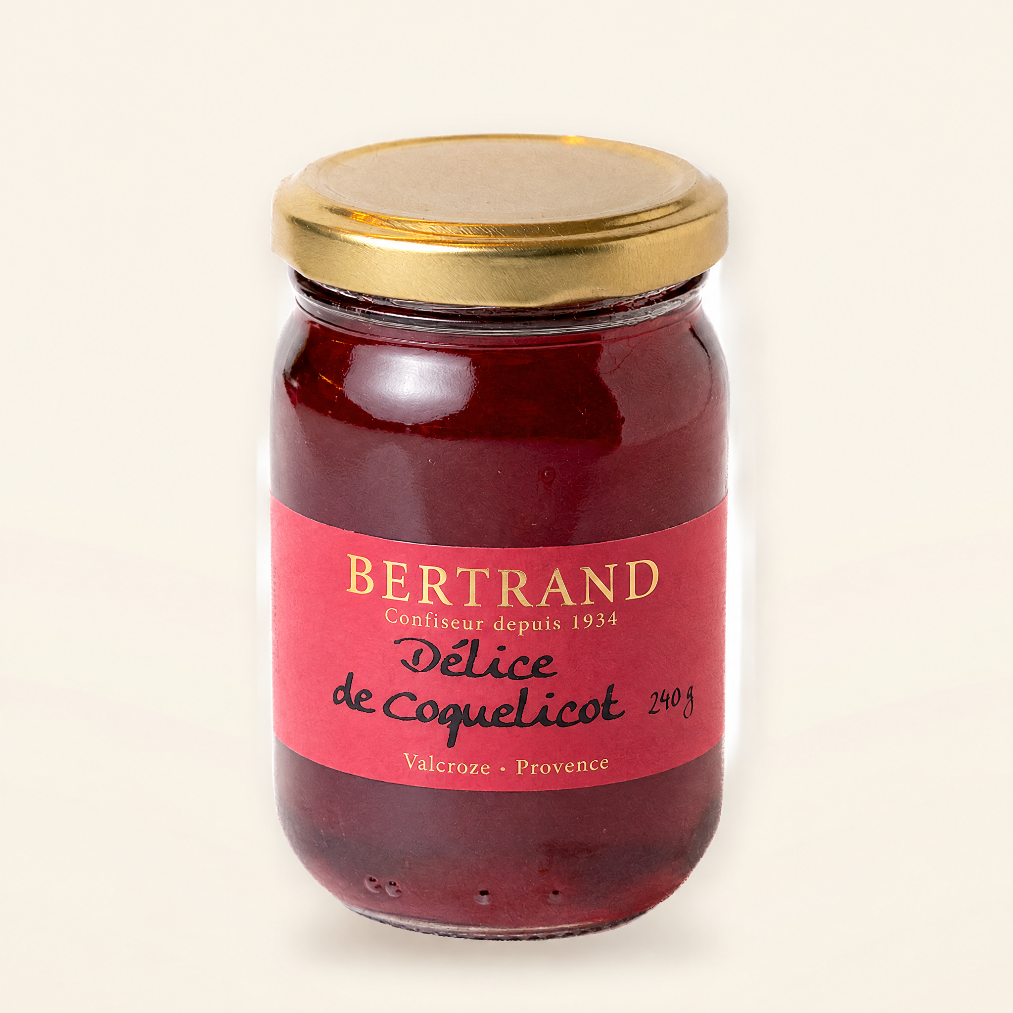 Pot de délice de coquelicot Bertrand