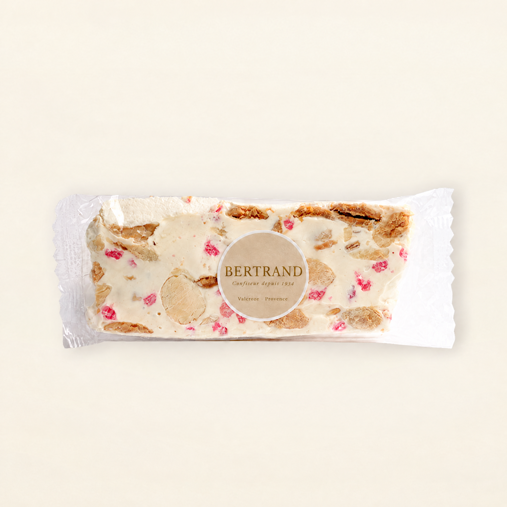 Barre de nougat à la rose cristallisée Bertrand