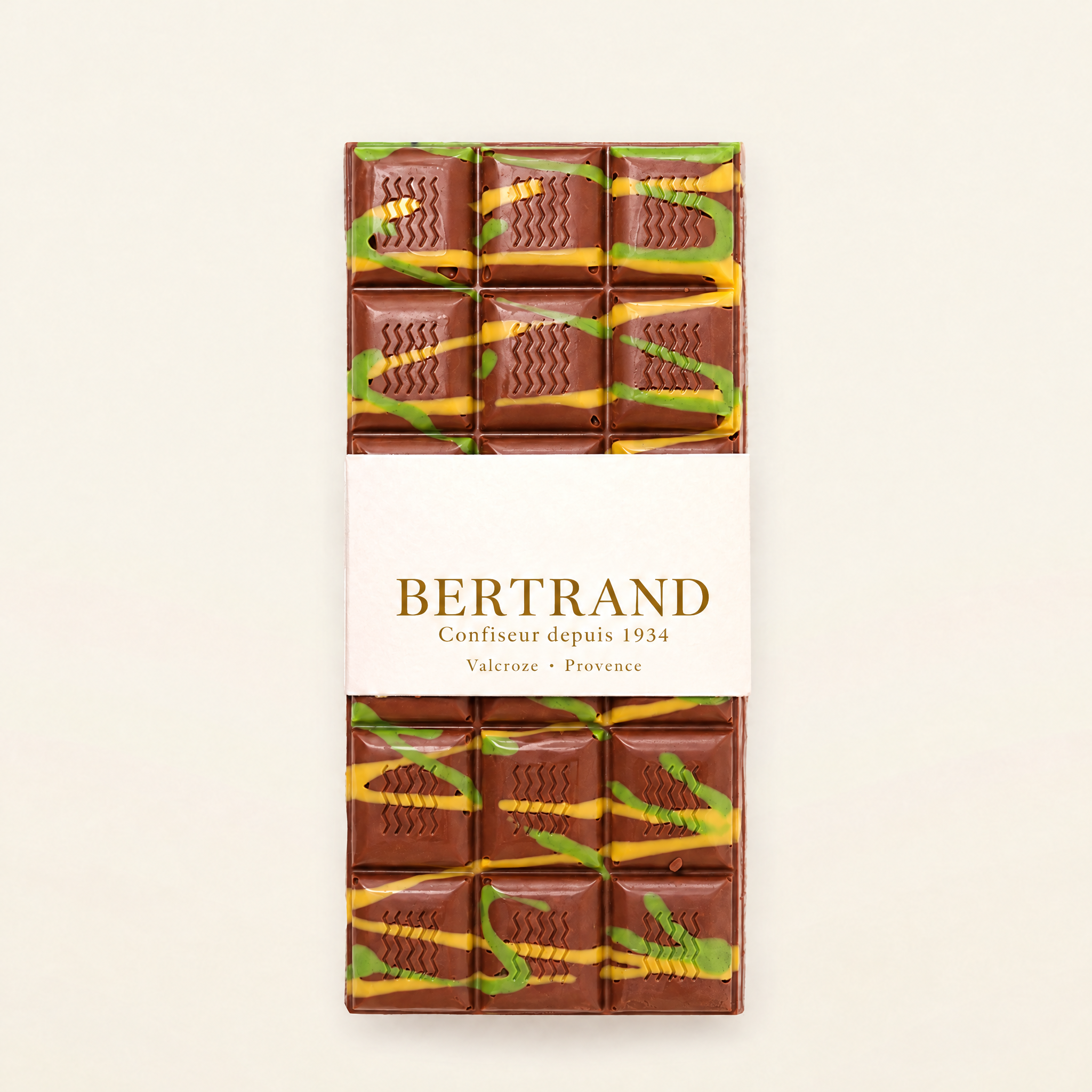 Tablette de chocolat façon Dubaï Bertrand