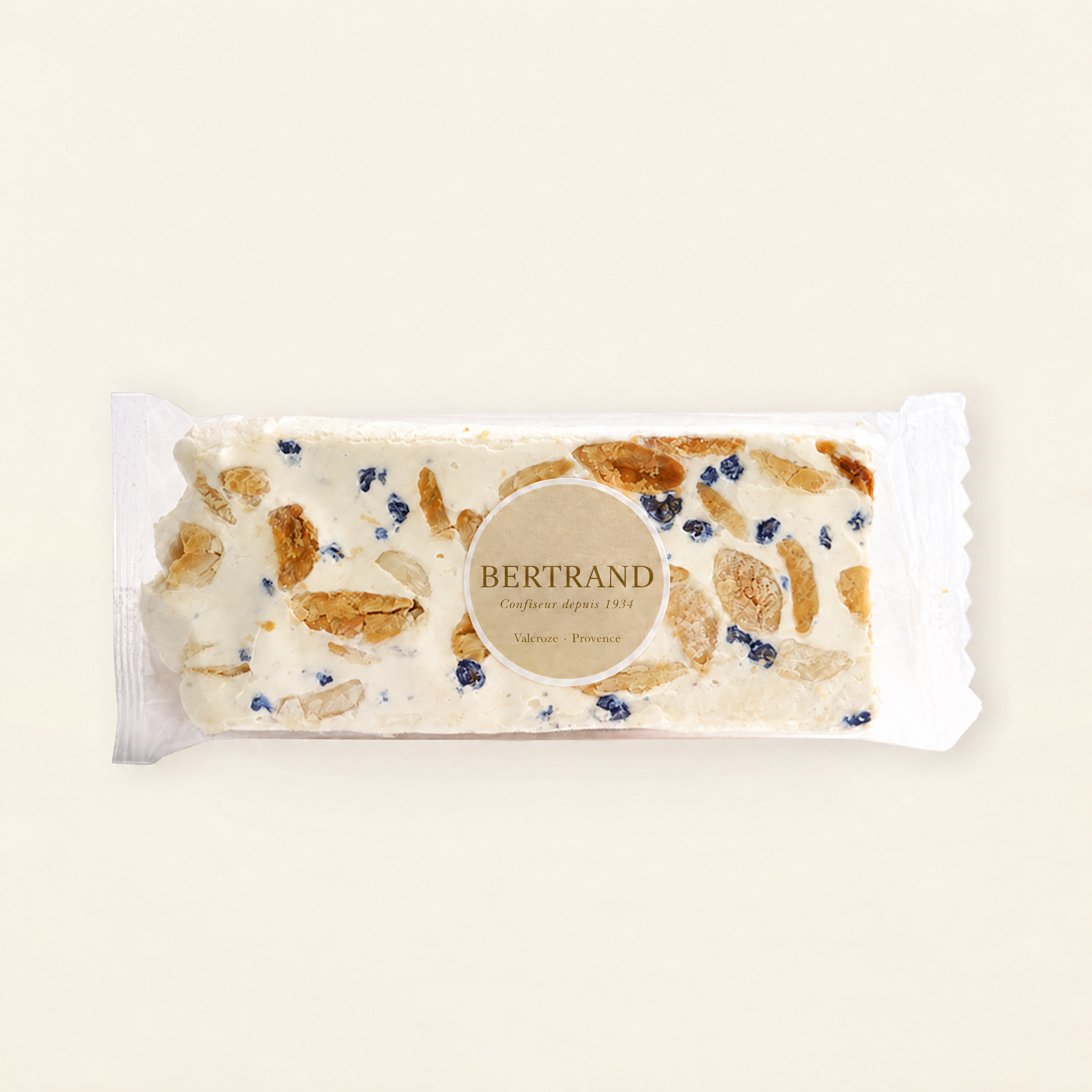 Barre de nougat à la violette cristallisée Bertrand