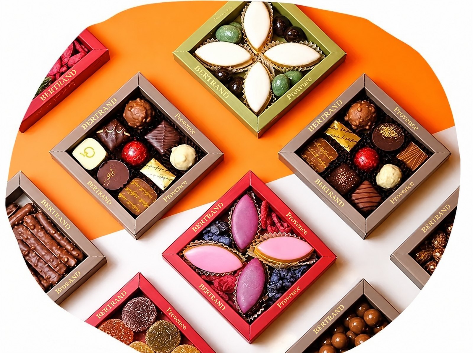 Coffrets de chocolats et de confiseries Bertrand