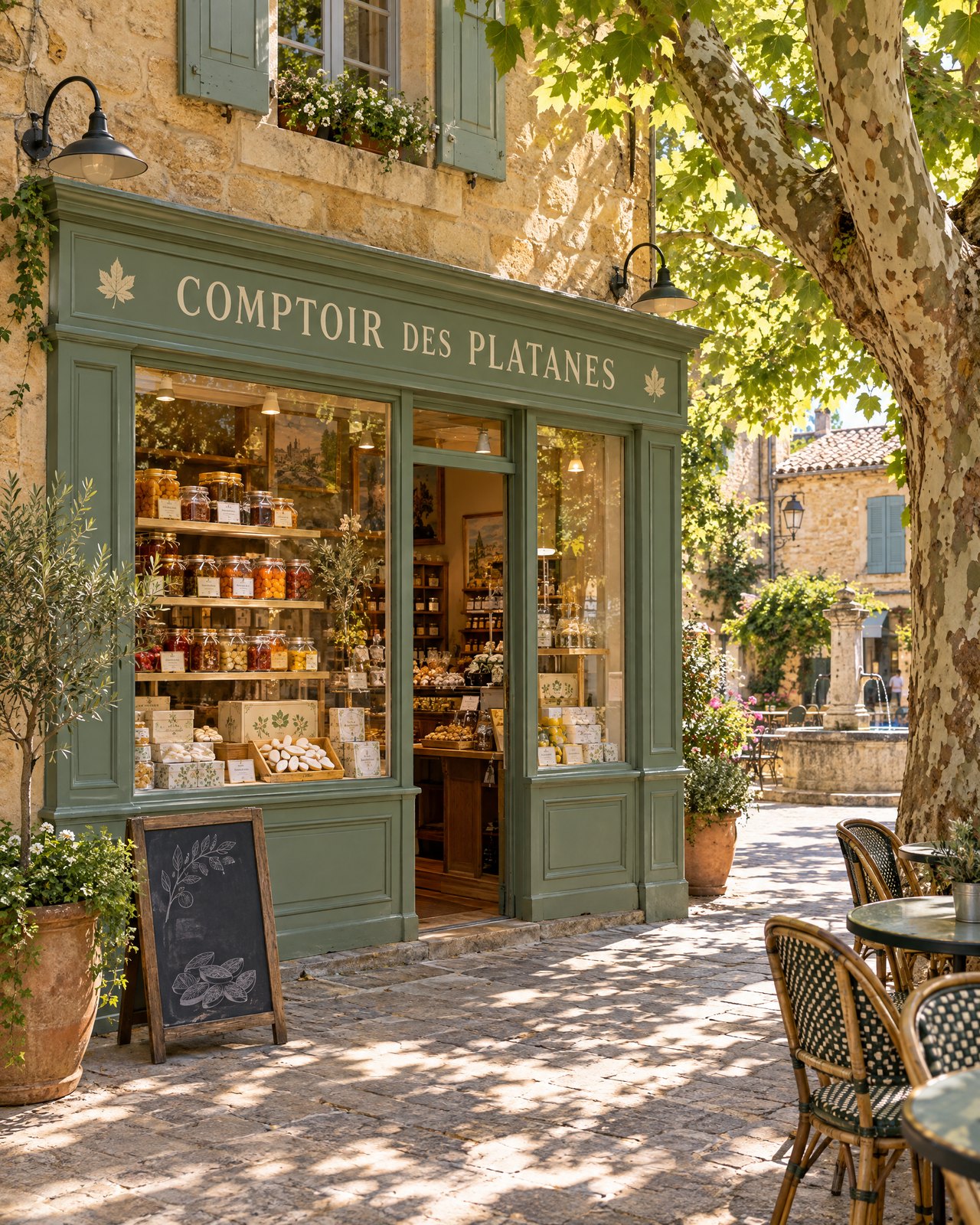 Le Comptoir des Platanes, place des Platanes à Valcroze