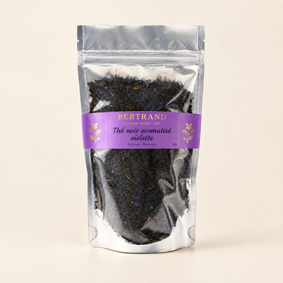 Sachet de thé noir aromatisé à la violette Bertrand