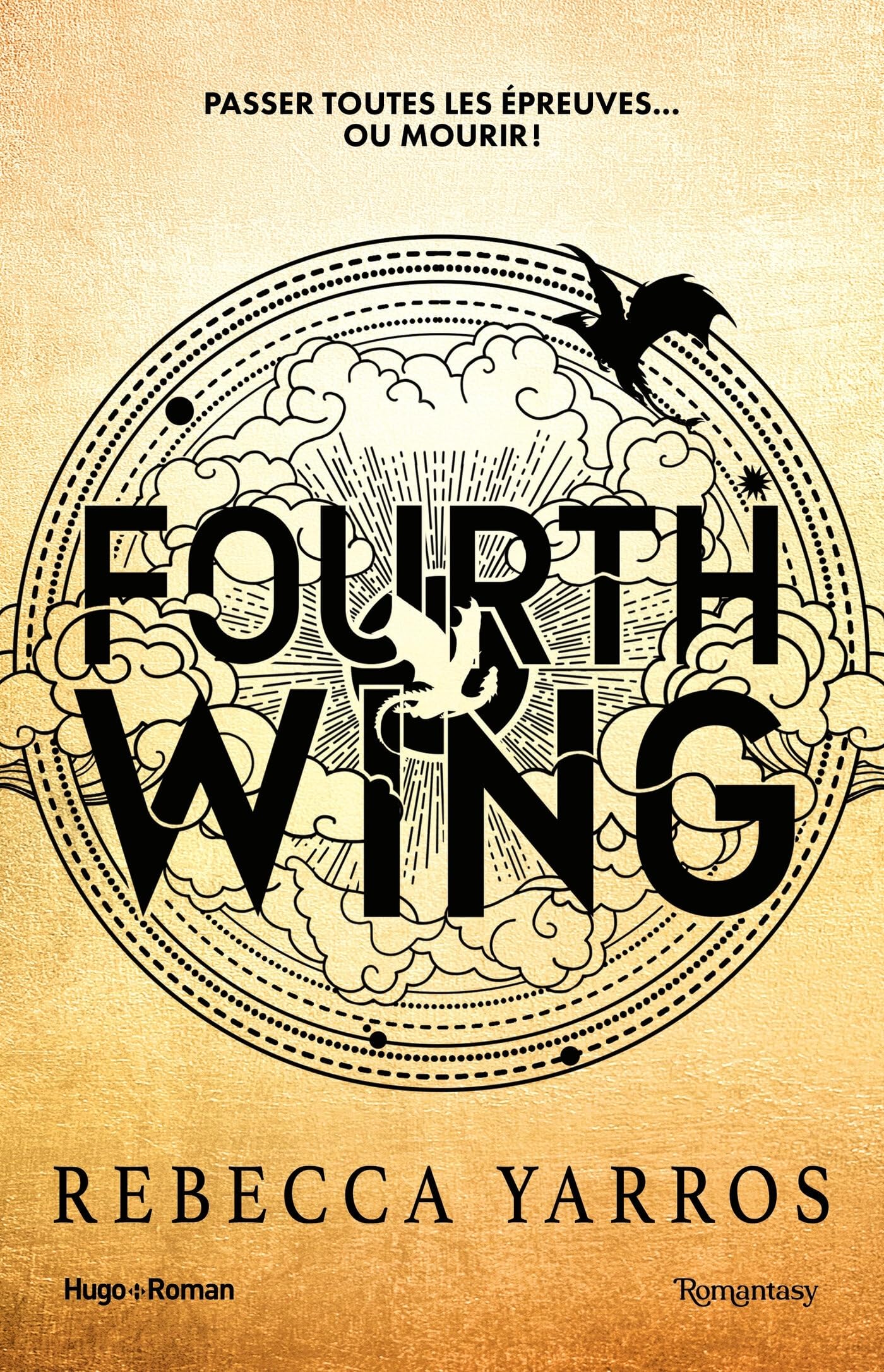 Couverture de Fourth Wing, tome 1 de Rebecca Yarros, édition brochée