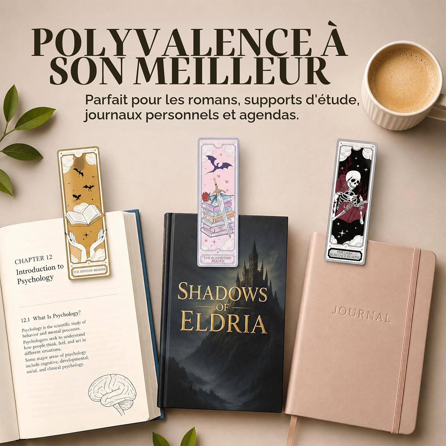 Marque-pages tarot dark fantasy, vue 4