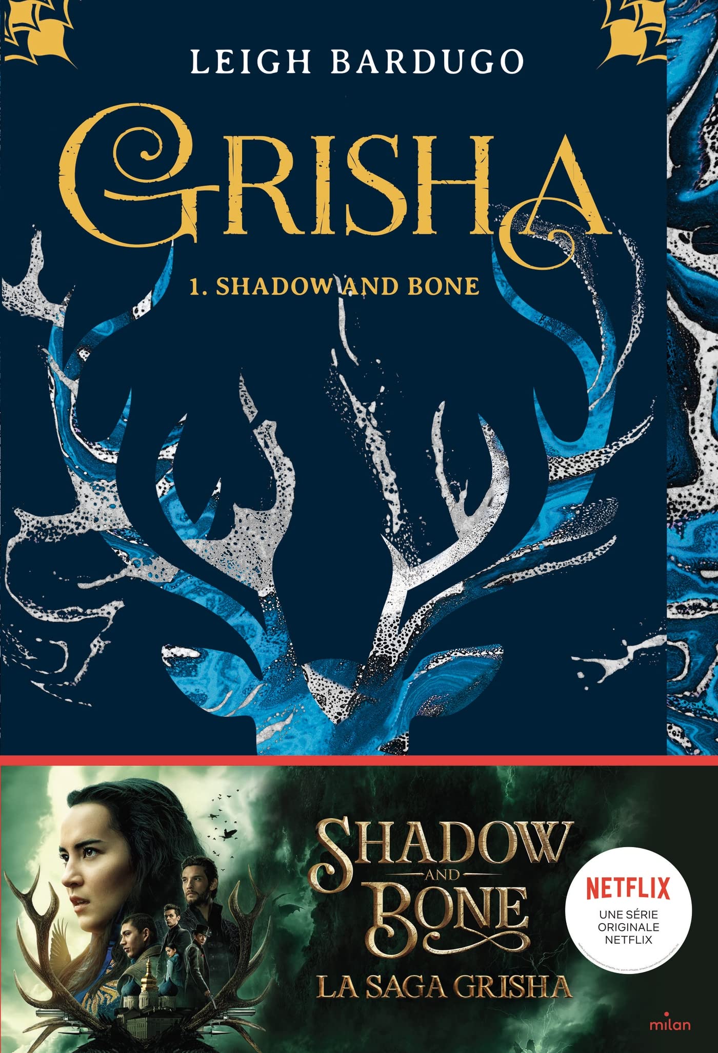 Couverture de Grisha, tome 1 : Shadow and Bone de Leigh Bardugo, édition brochée