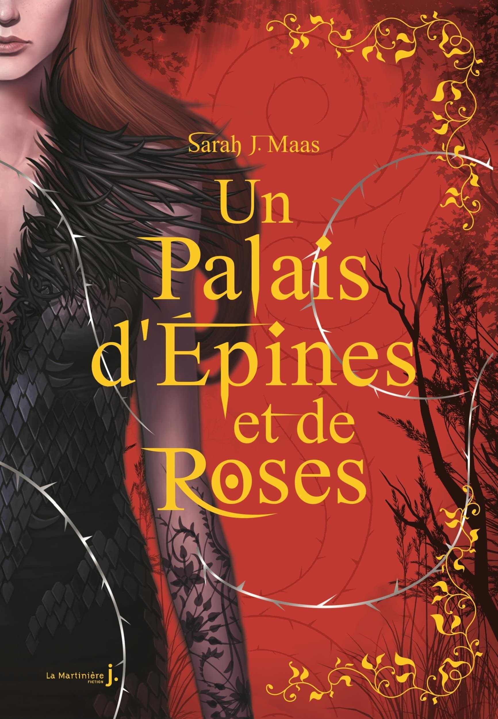 Couverture dUn palais dépines et de roses, tome 1 de Sarah J. Maas, édition collector reliée