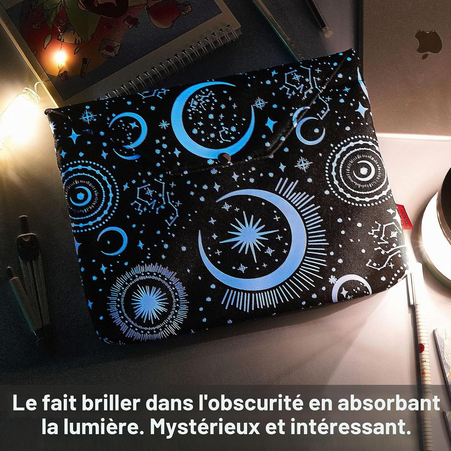 Pochette à livre rembourrée phosphorescente, vue 4