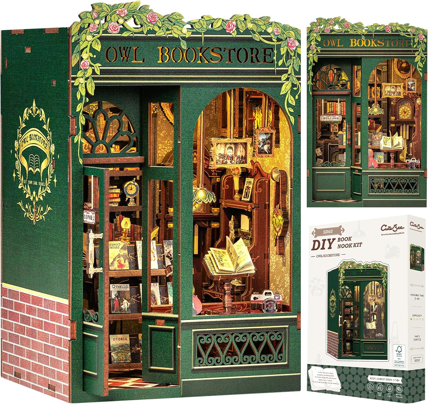 Book nook à monter, vue 9