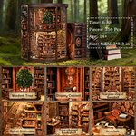 Book nook bibliothèque rotonde à monter, vue 2