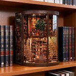 Book nook bibliothèque rotonde à monter, vue 6