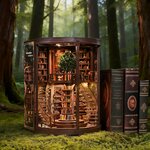 Book nook bibliothèque rotonde à monter, vue 9