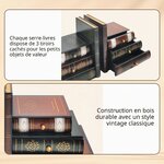 Serre-livres faux livres anciens à tiroirs, vue 3