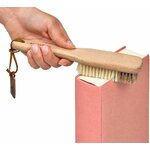 Brosse à dépoussiérer les livres en hêtre, vue 2