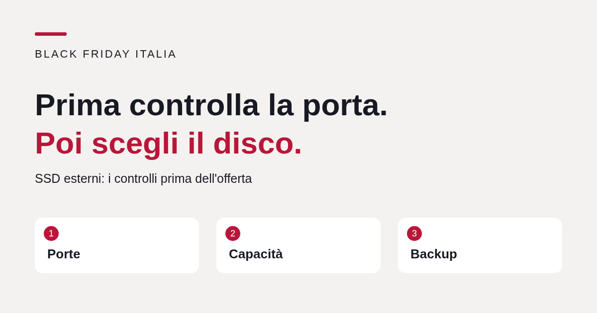 SSD esterni da 1 TB: come scegliere tra porte, velocità e uso reale