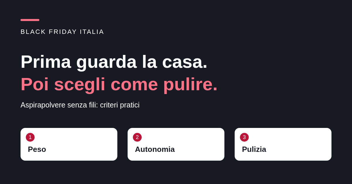 Aspirapolvere senza fili: peso, autonomia e manutenzione da confrontare