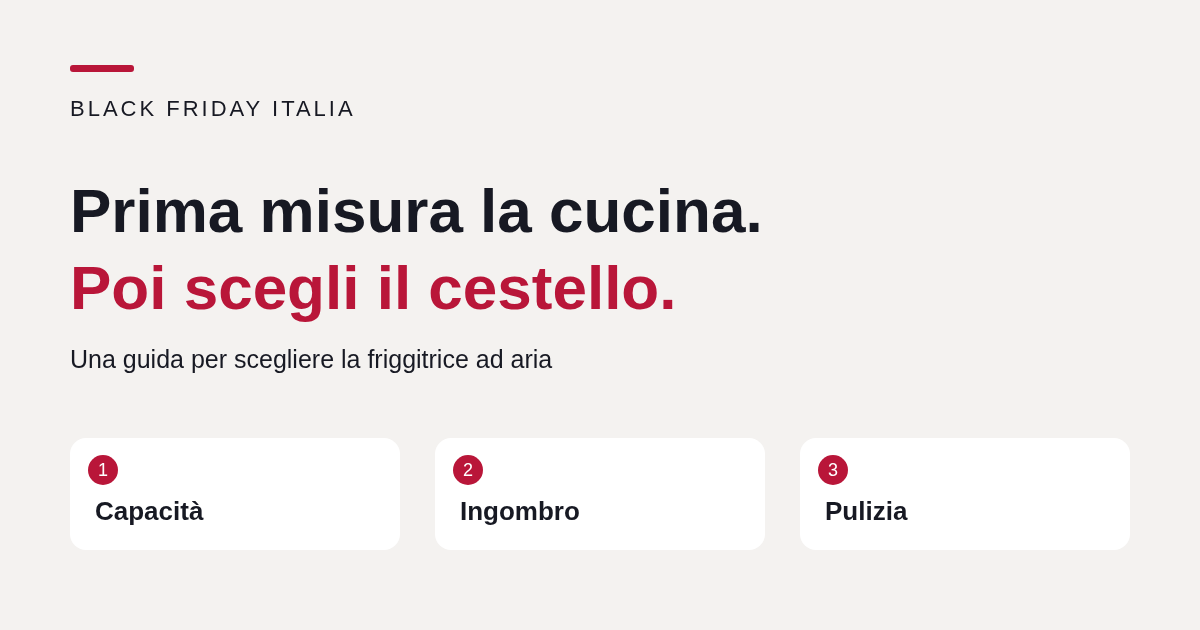 Friggitrici ad aria: come scegliere tra capacità, ingombro e pulizia