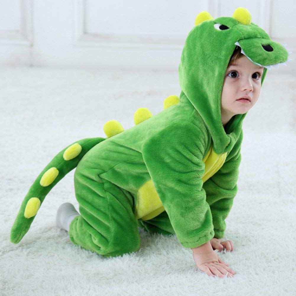 Costume dinosauro verde LOLANTA, altra vista