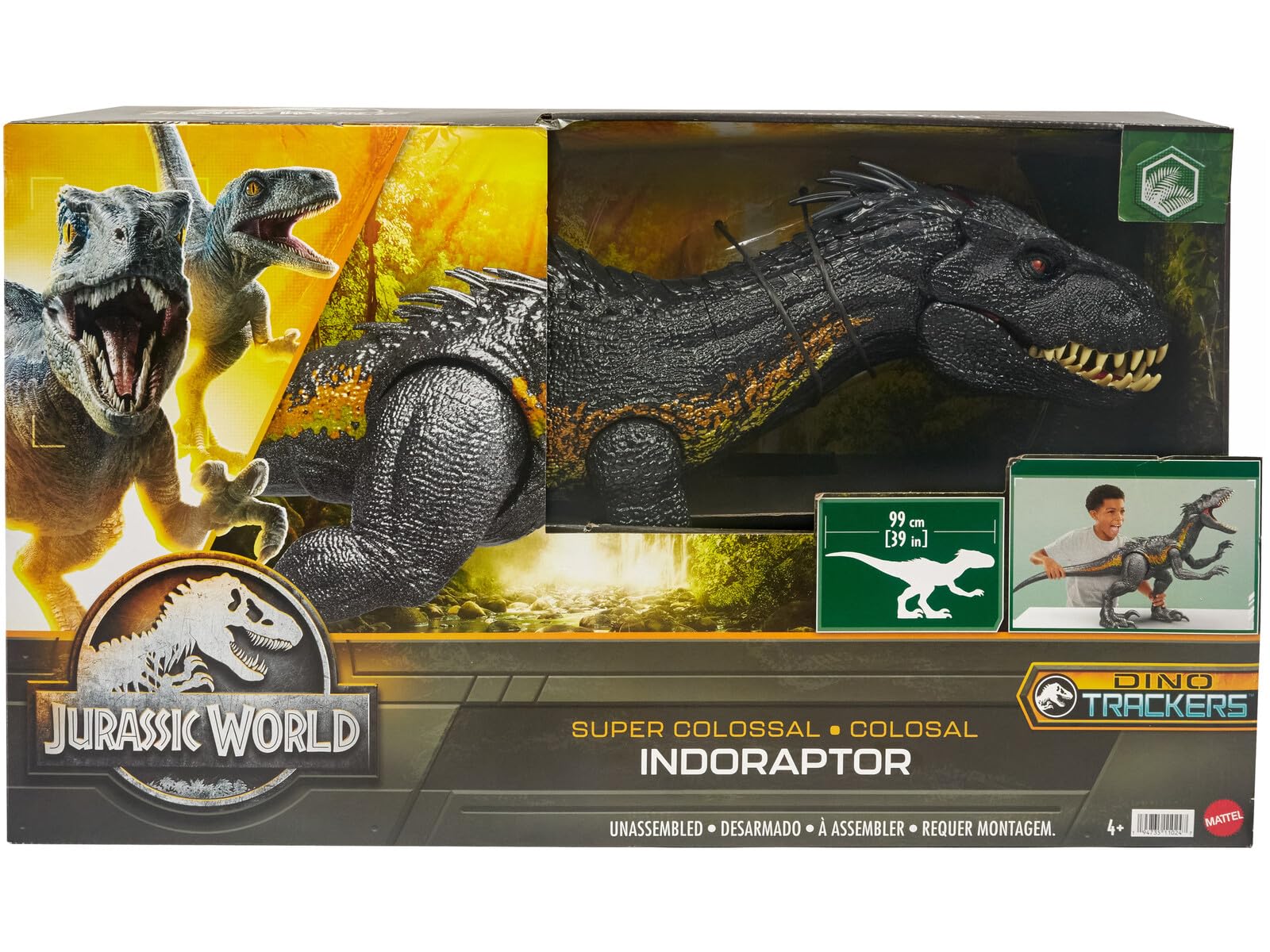 Indoraptor Supercolossale Mattel HKY14, altra vista