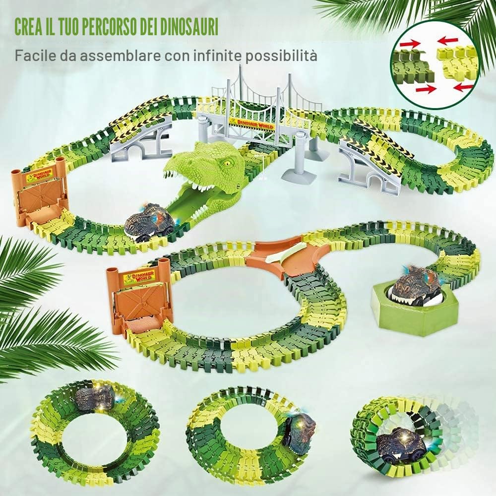 Contenuto della pista Mini Tudou da 174 pezzi, altra vista