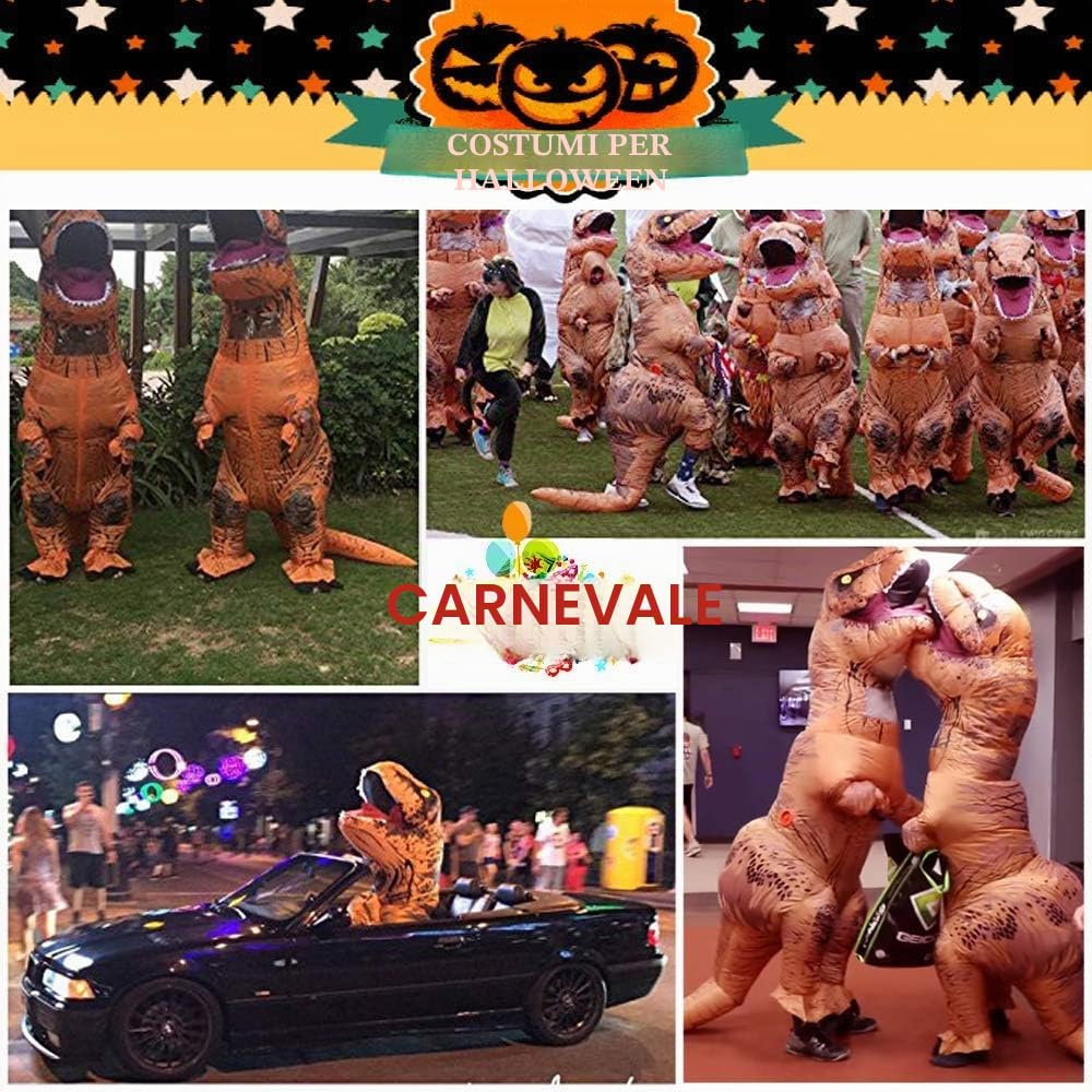 Costume gonfiabile T-Rex JASHKE, dettaglio