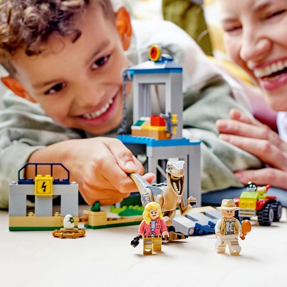 LEGO 76957, velociraptor e recinto