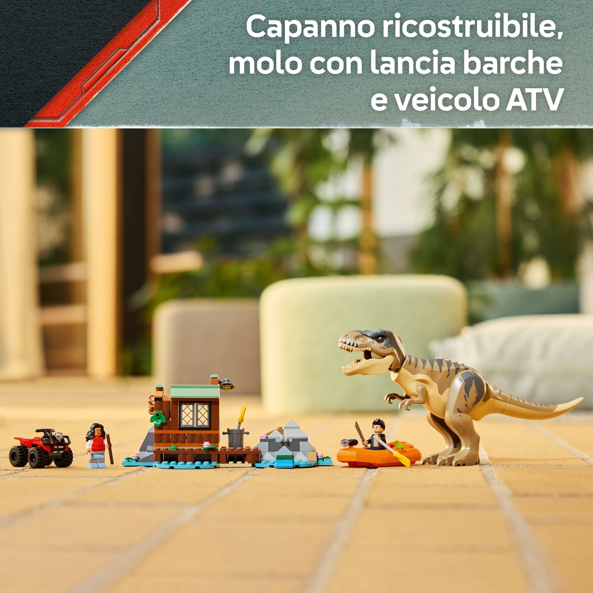 LEGO Jurassic World 76975, T. rex e capanno