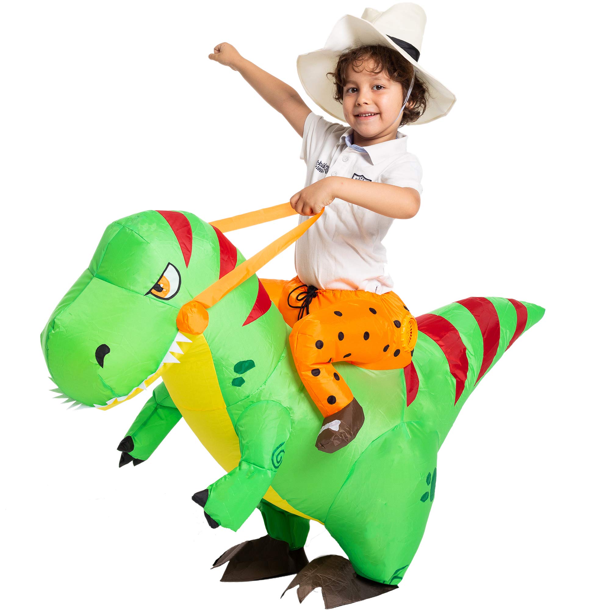 Costume gonfiabile T-Rex cavalcato Spooktacular, dettaglio