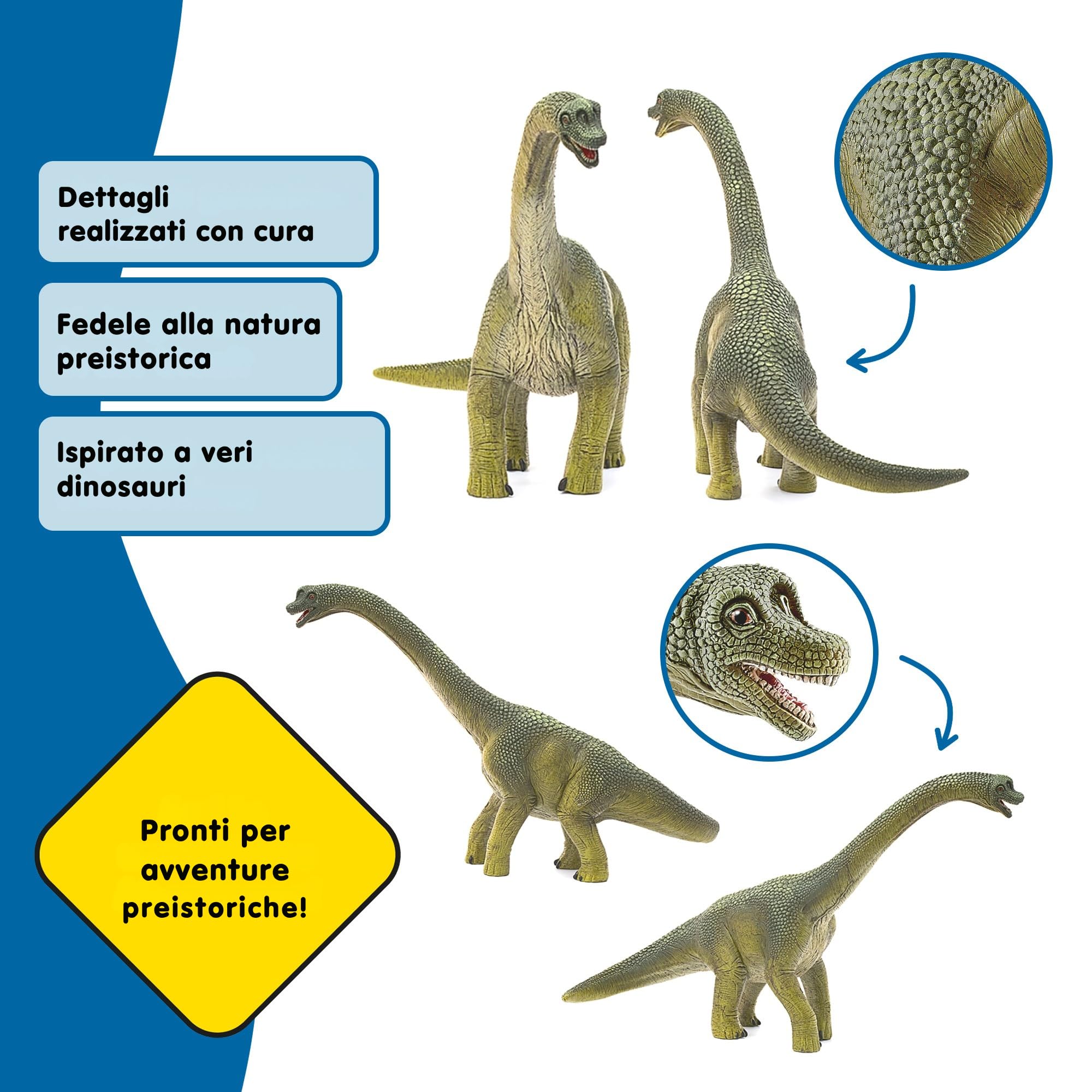 Brachiosauro Schleich 14581 in una scena di gioco