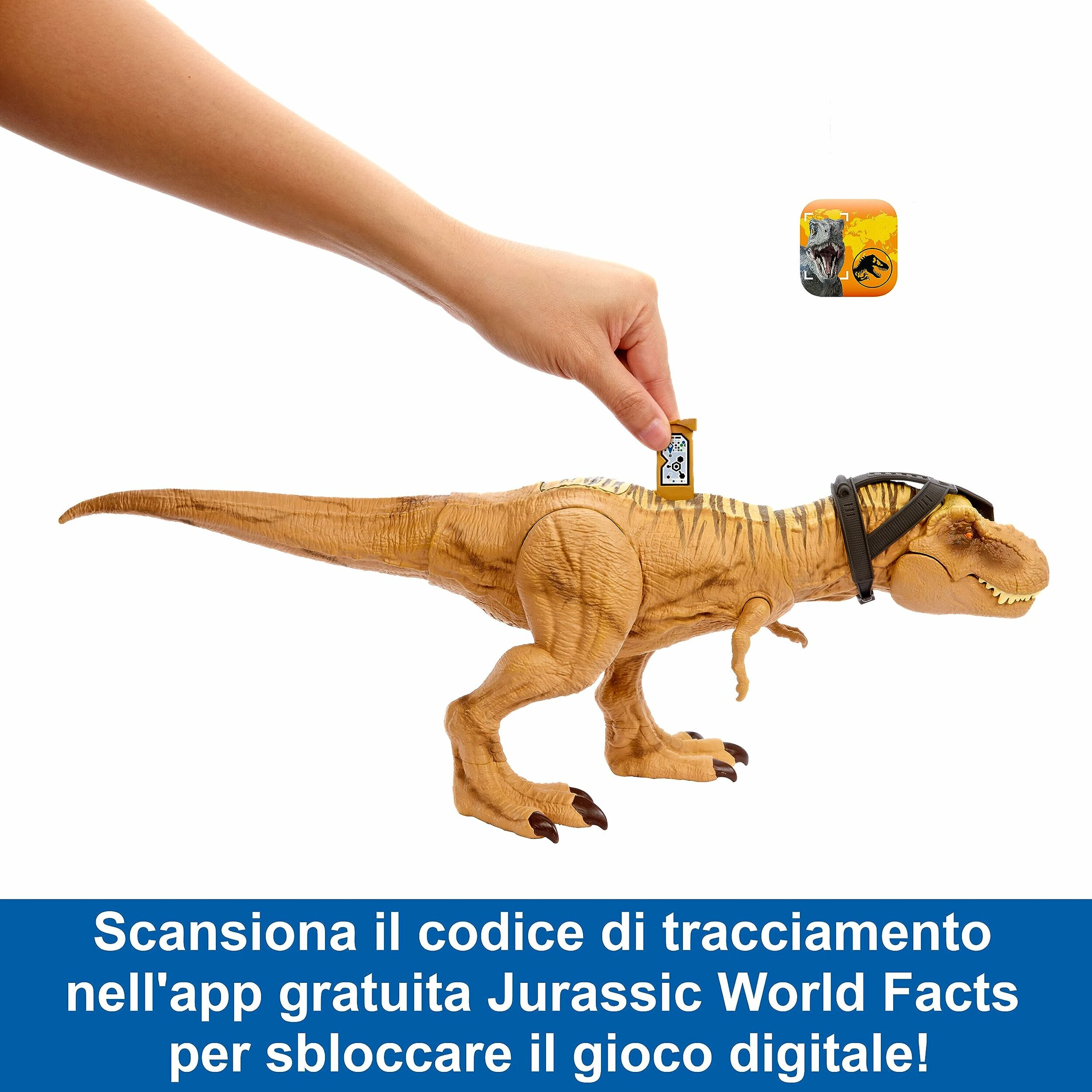 T-Rex Caccia e Divora Mattel HNT62, dettaglio