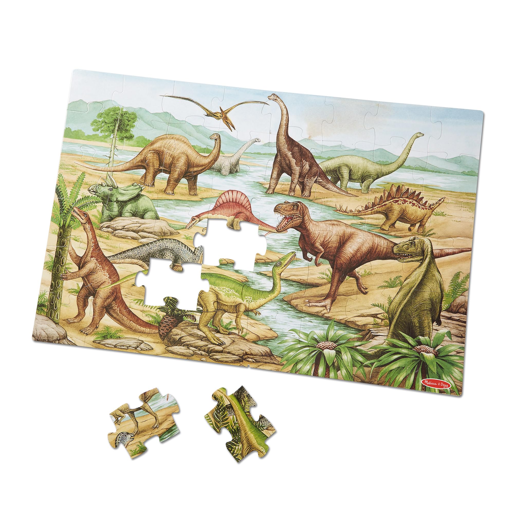 Puzzle Melissa &amp; Doug Dinosauri, dettaglio