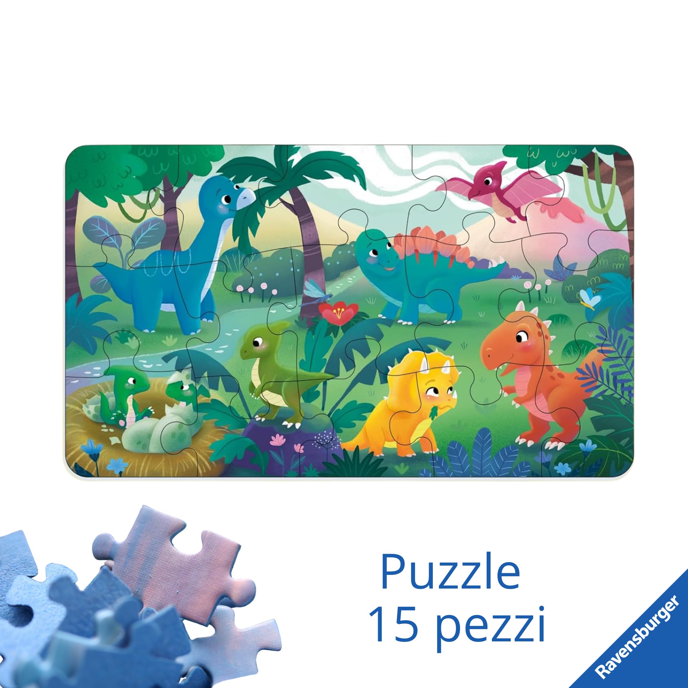 Puzzle Ravensburger Cuccioli di dinosauro, altra vista
