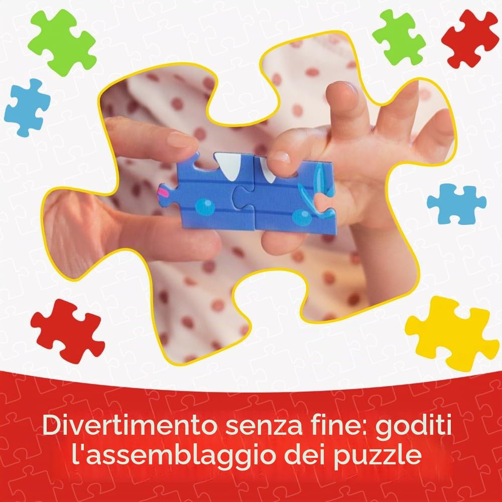Puzzle Trefl La via dei dinosauri, pezzi