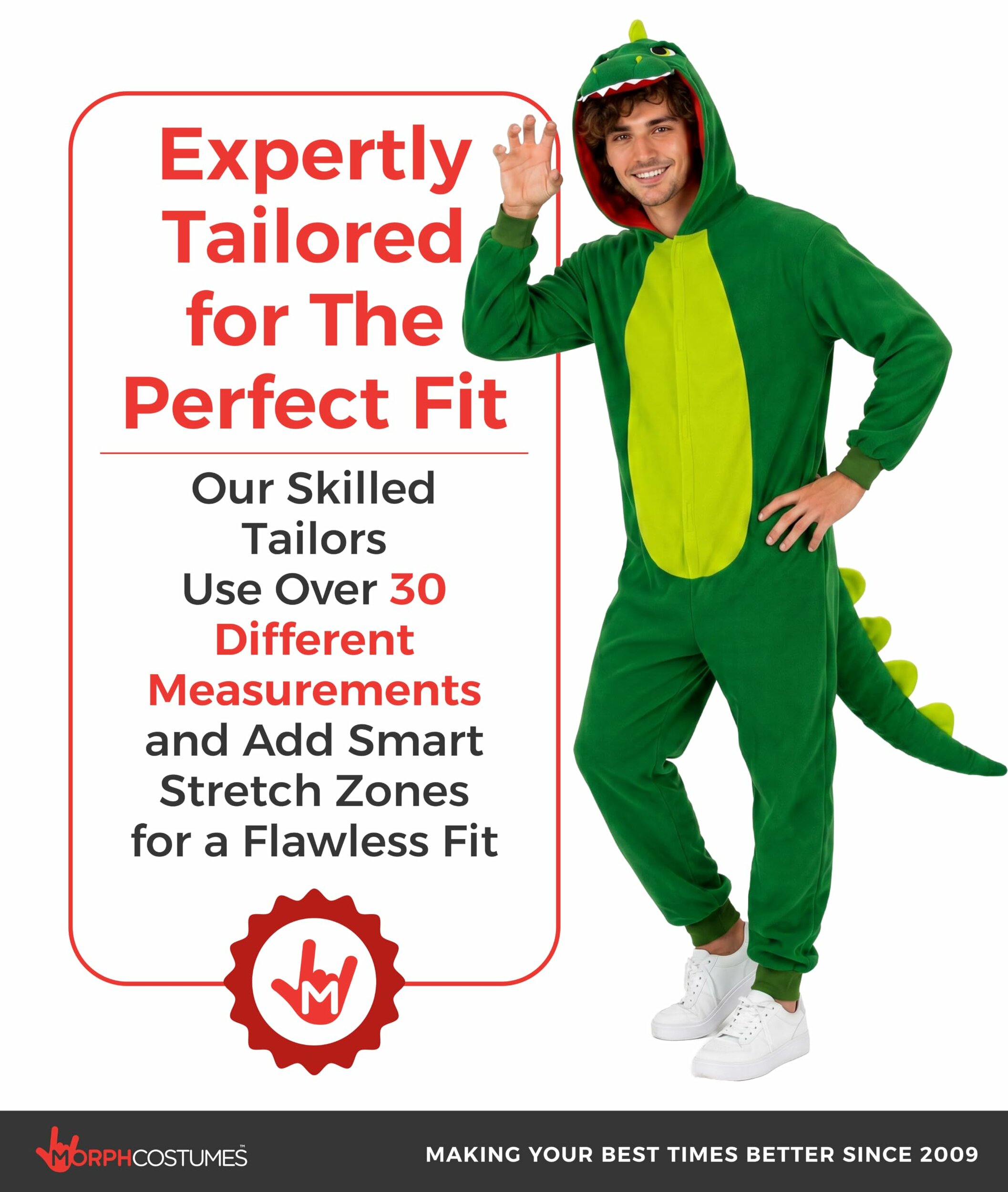 Costume da dinosauro Morph per adulti, altra vista