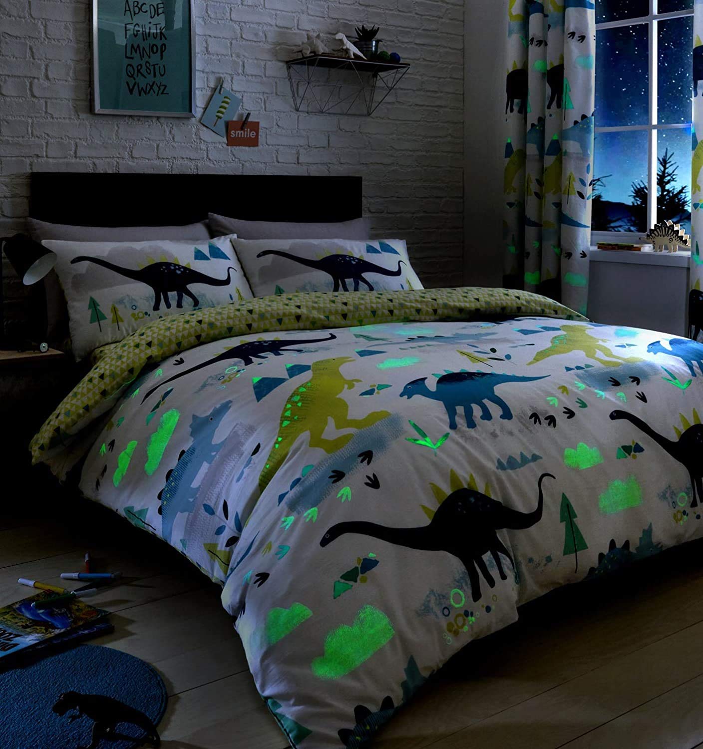Copripiumino Bedlam Dino, retro a contrasto