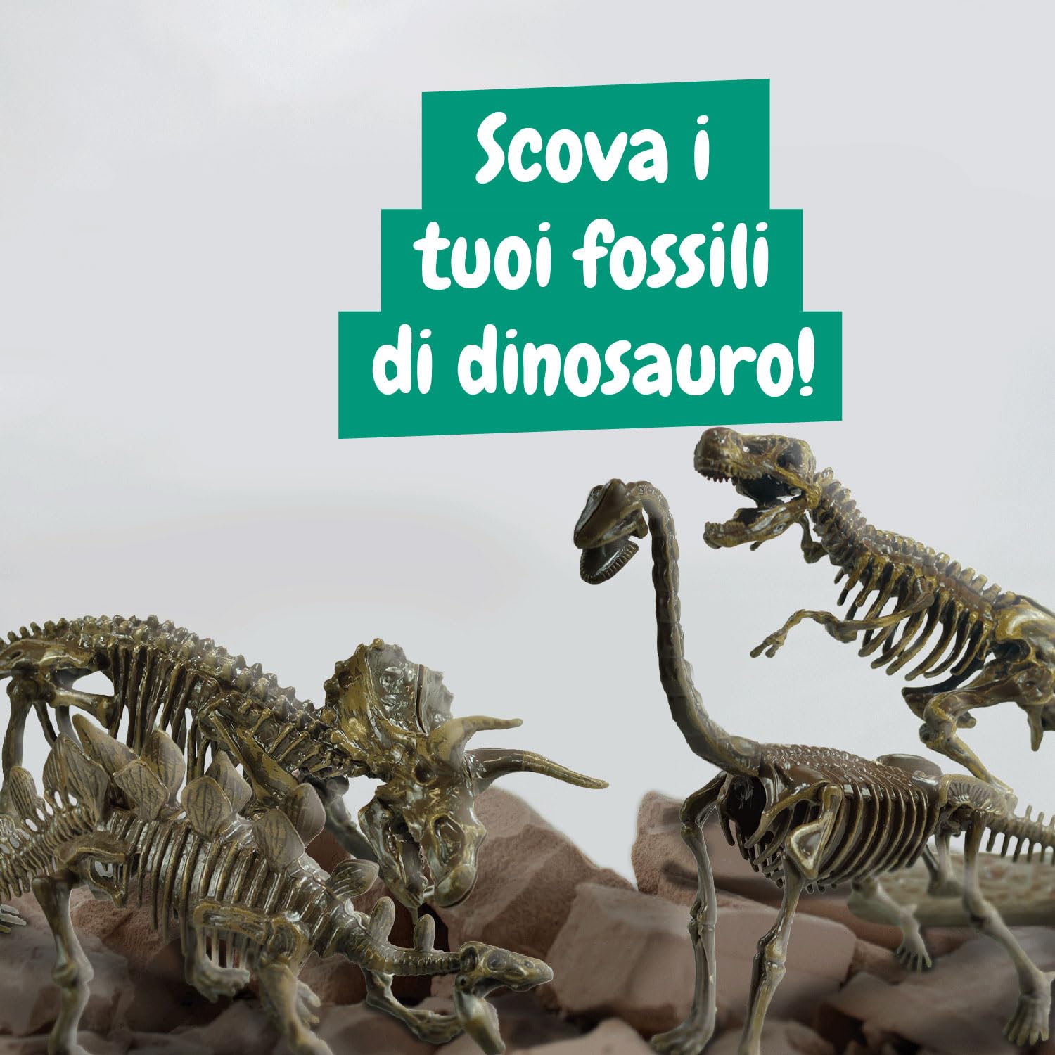 Bambino che scava un blocco Science4you, altra vista