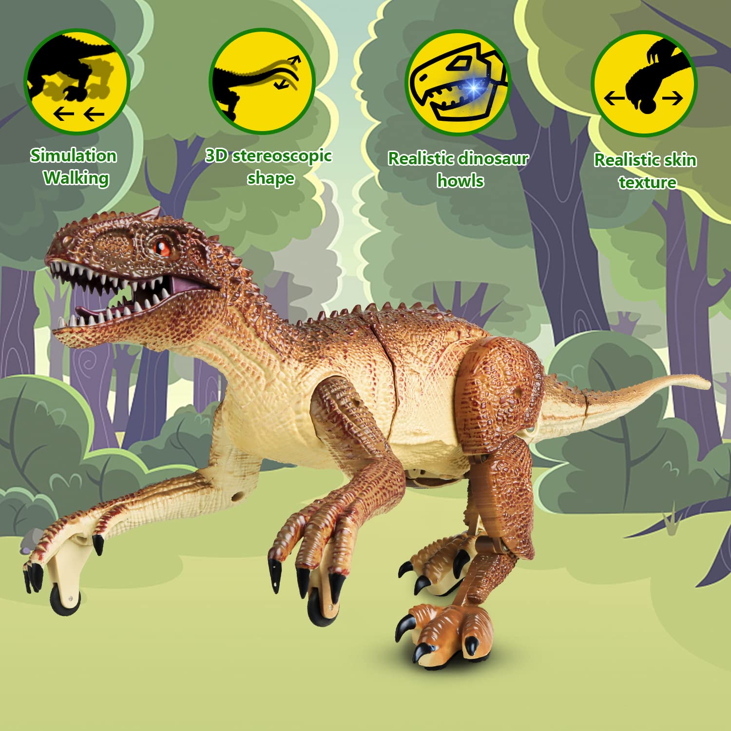 Dinosauro telecomandato Kizmyee, altra immagine