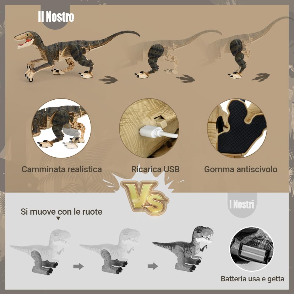Velociraptor telecomandato FRUSE SM180, dettaglio