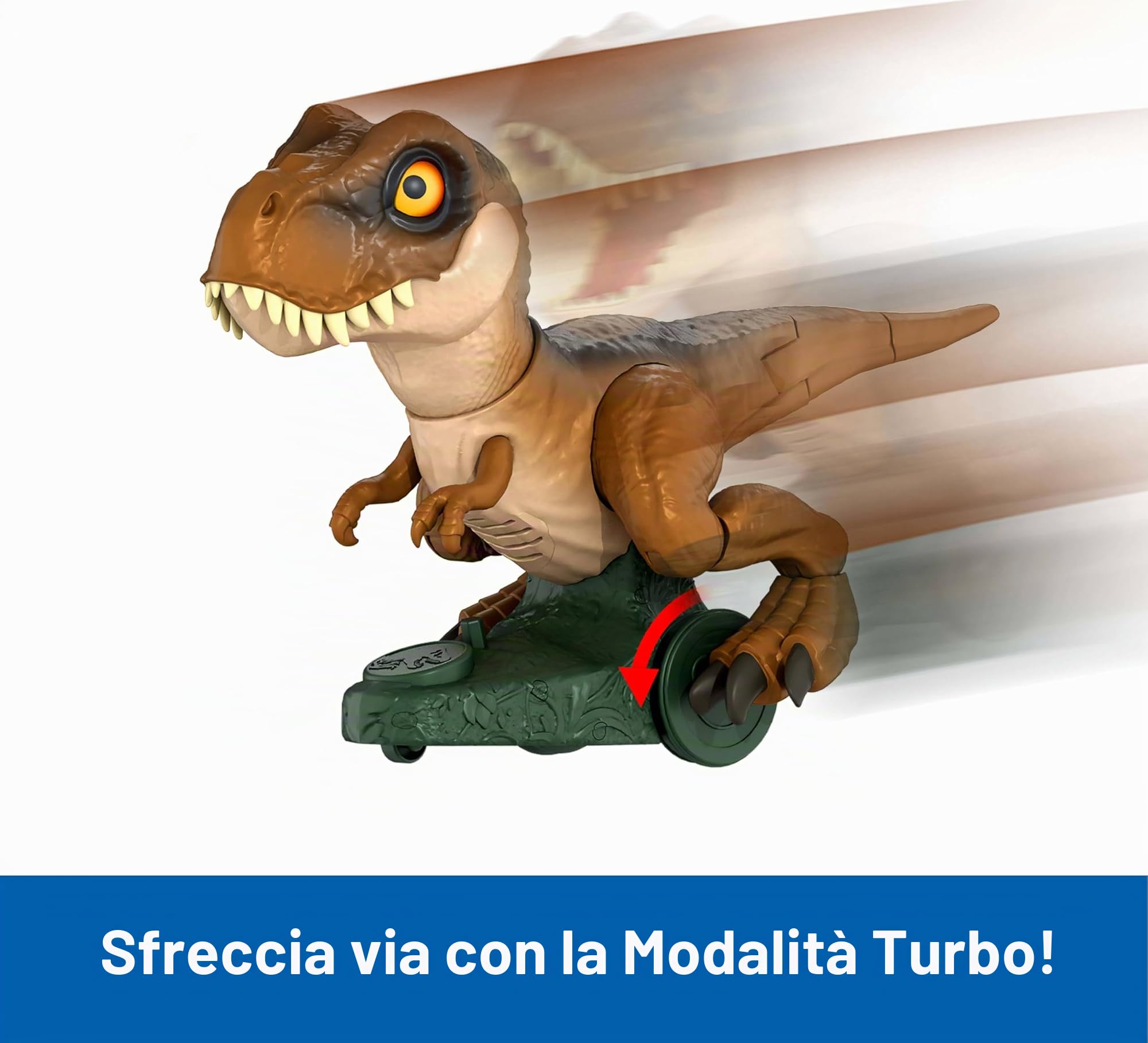 T-Rex telecomandato Roarin Frenzy Mattel HTP60, dettaglio