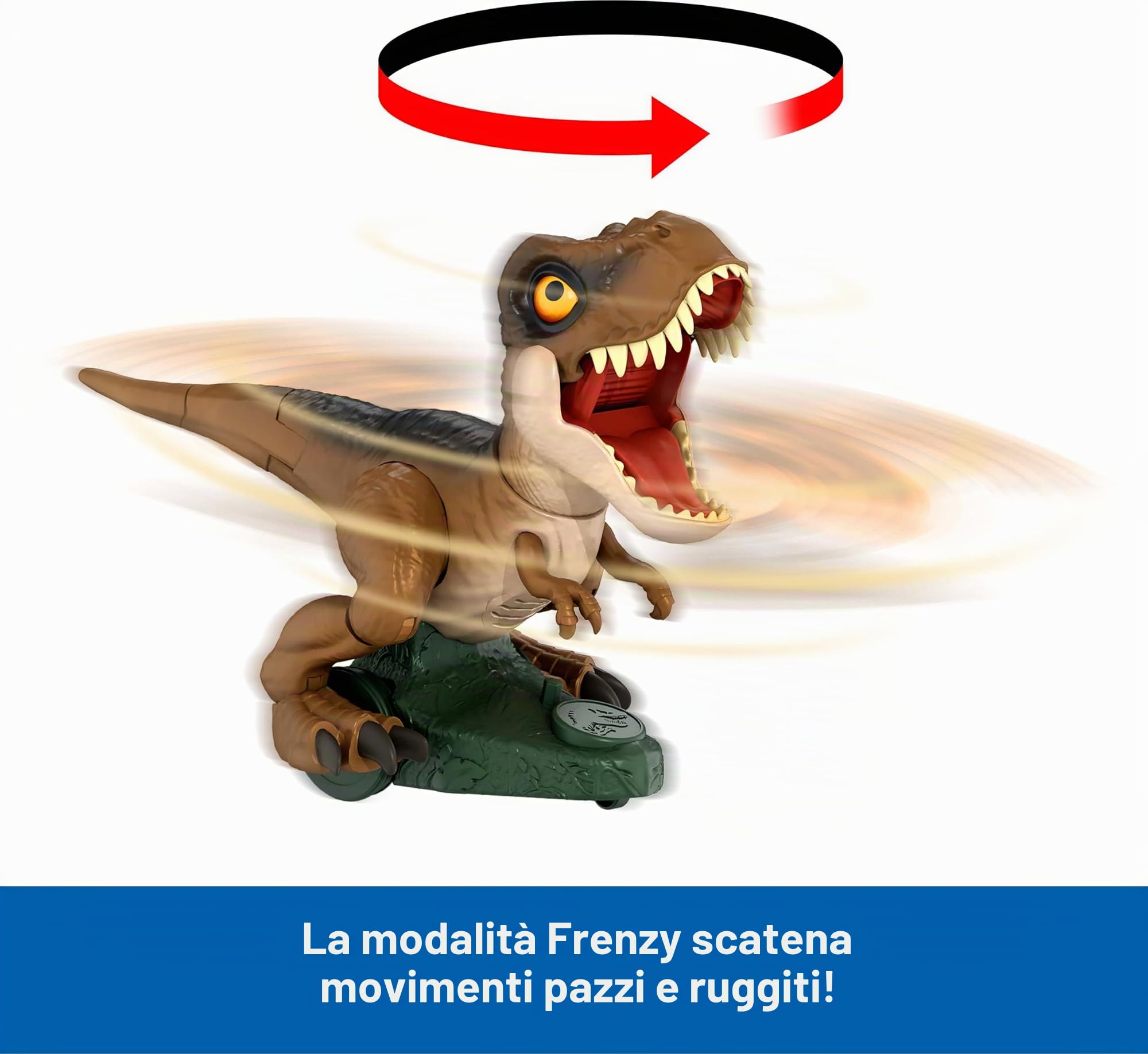 T-Rex telecomandato Roarin Frenzy Mattel HTP60, altra immagine