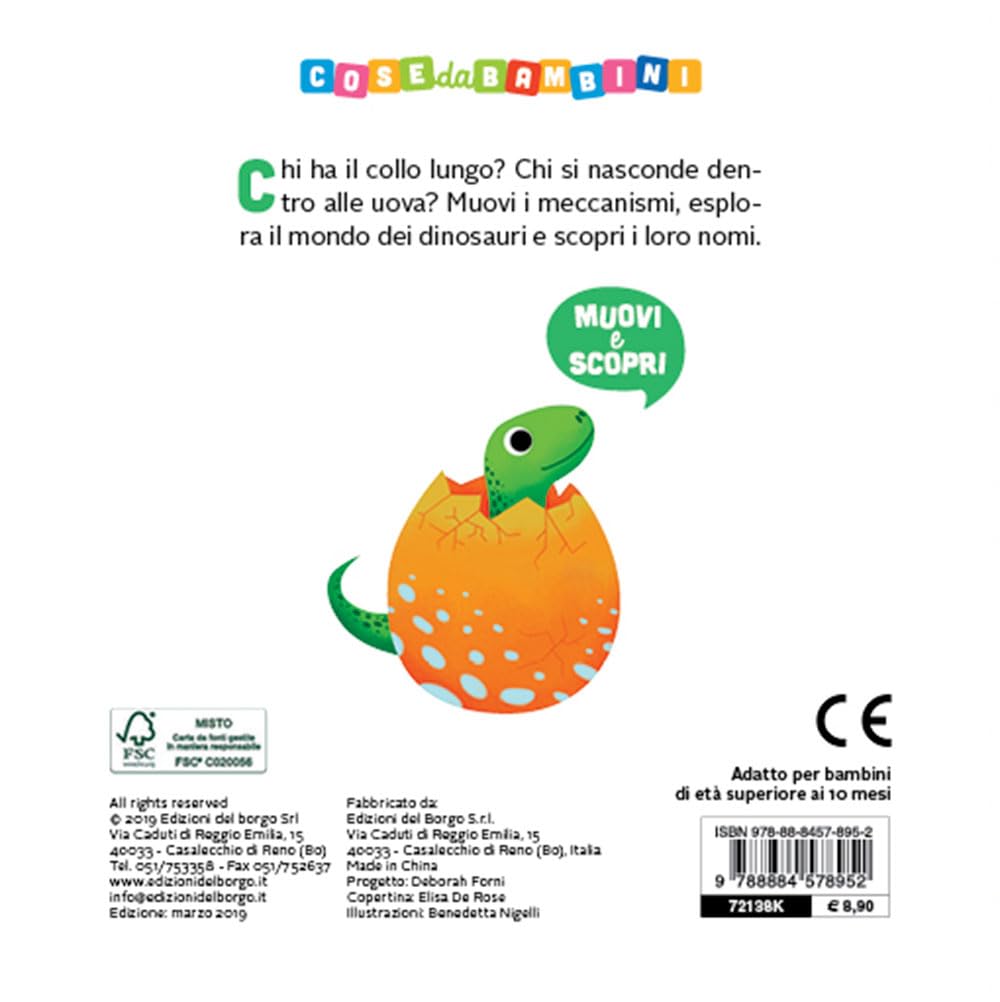 Libro I dinosauri Edizioni del Borgo, pagine interne
