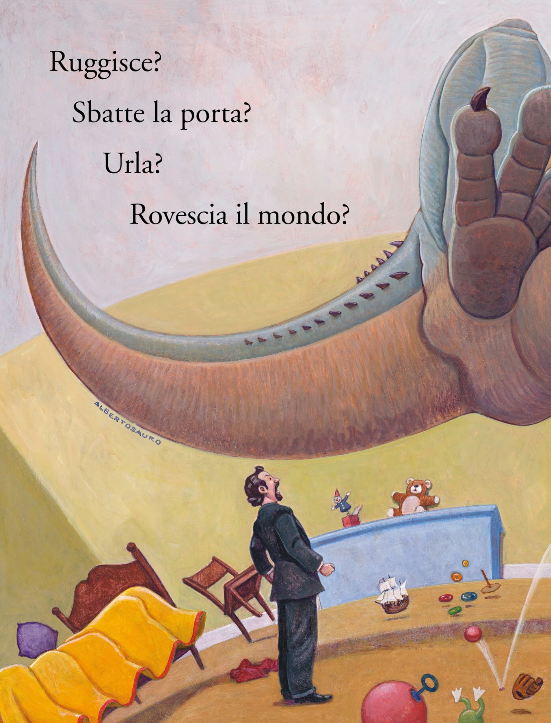 Cosa fanno i dinosauri quando è ora dei capricci?, altra pagina