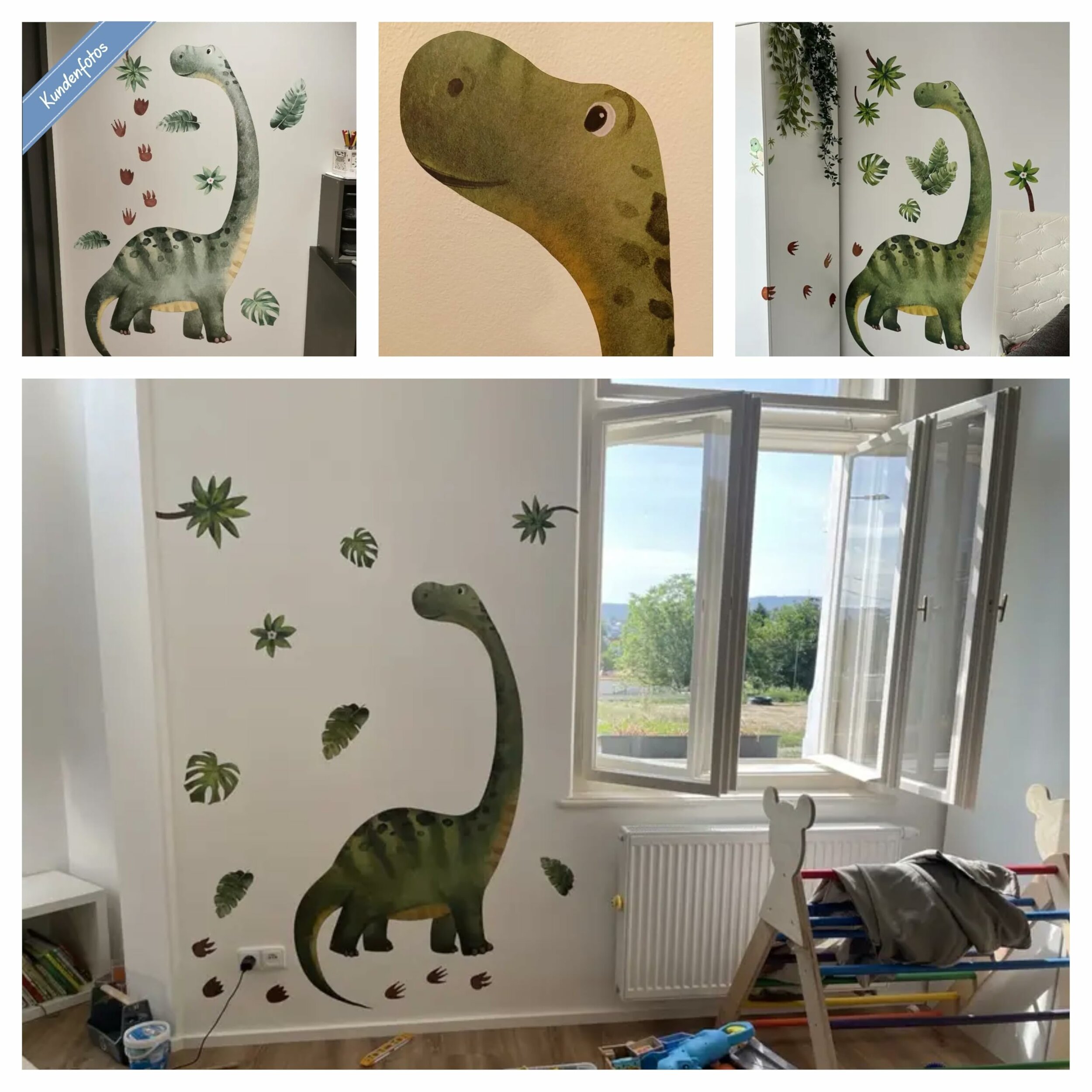 Adesivo dinosauro gigante WandSticker4U, misure