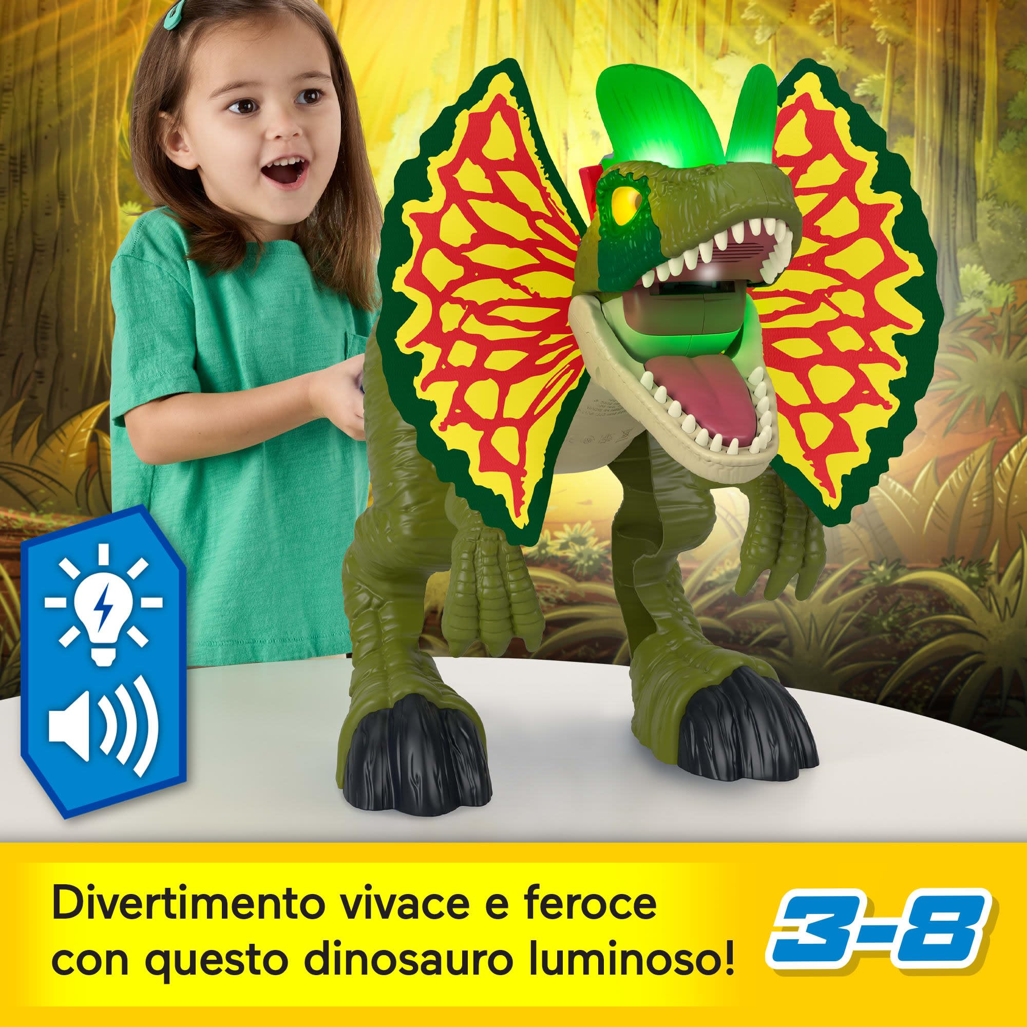 Dilofosauro Imaginext HVY16, altra vista